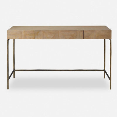Aristotle Natuiral Wood Modern Desk - Uttermost - Desks by Modest Hut