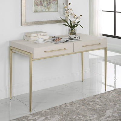Jewel Modern White Desk - Uttermost - Desks by Modest Hut
