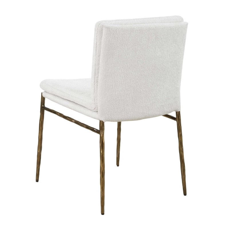 Ascend Textured White Dining Chair - Chairs