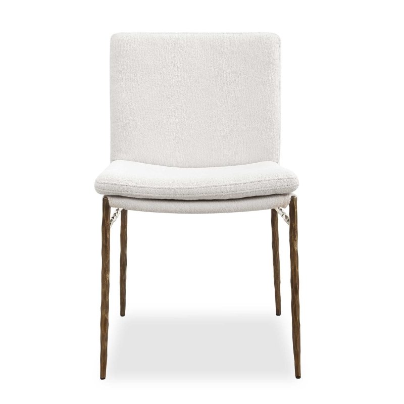 Ascend Textured White Dining Chair by Uttermost product view