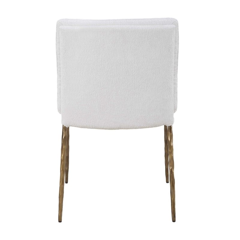 Ascend Textured White Dining Chair - Chairs