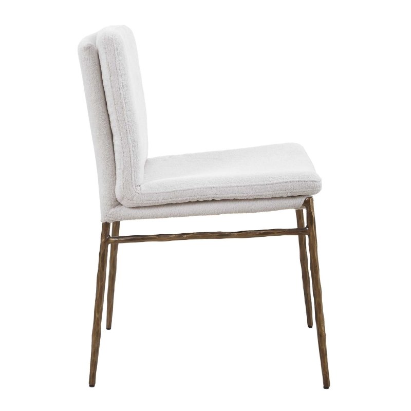 Ascend Textured White Dining Chair - Chairs