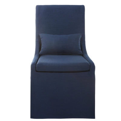 Coley Denim Armless Chair - Uttermost - Dining Chairs by Modest Hut