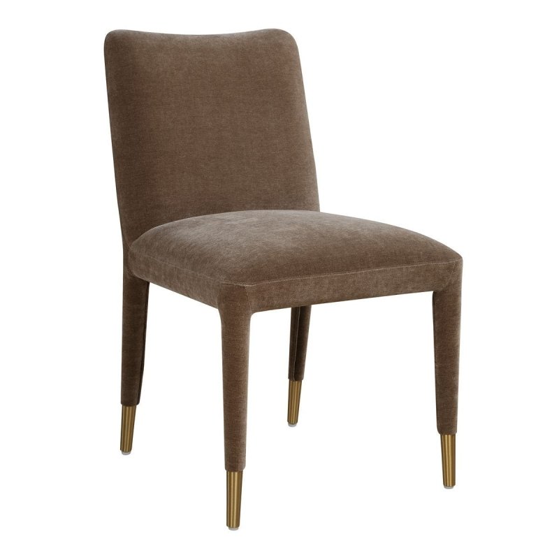 Detail view of the Conifer Truffle Dining Chair