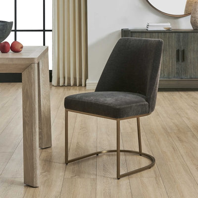 Hanni Gray Upholstered Dining Chair - Chairs