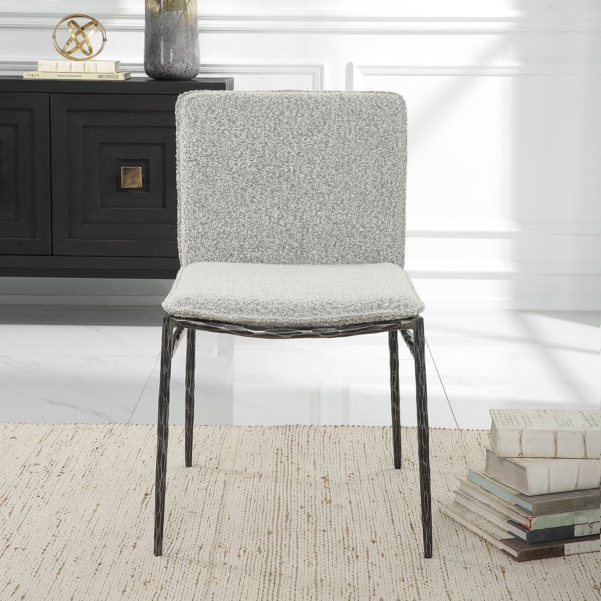 Jacobsen Gray Dining Chair - Uttermost - Dining Chairs by Modest Hut