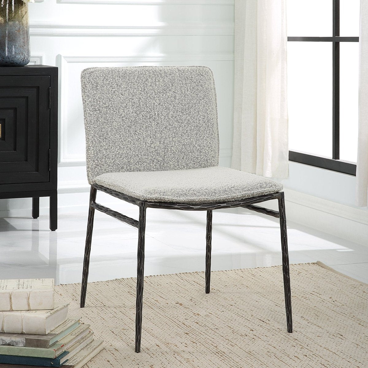 Jacobsen Gray Dining Chair - Uttermost - Dining Chairs by Modest Hut