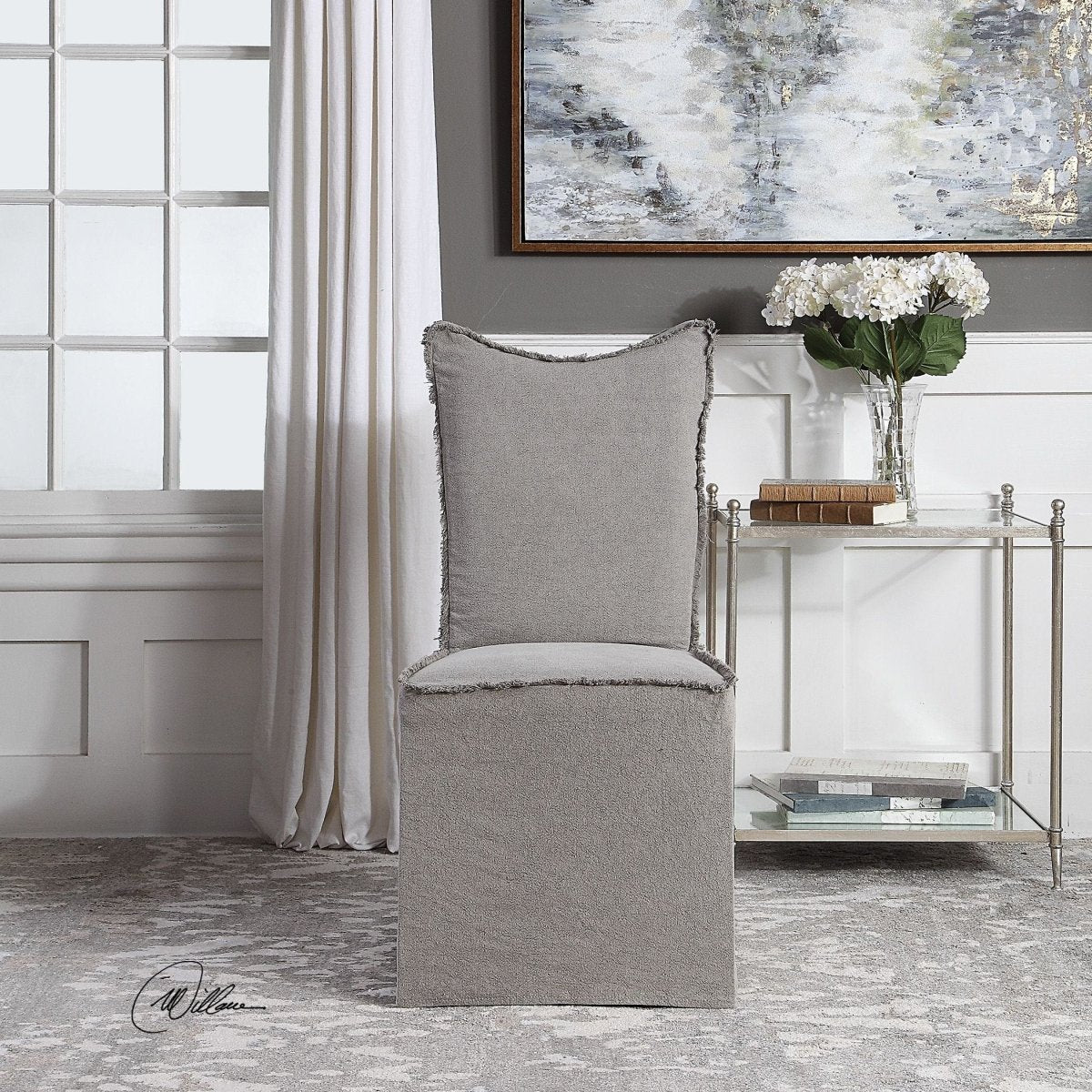 Narissa Armless Chairs (S/2) - Uttermost - Dining Chairs by Modest Hut