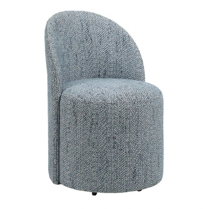 Roll With It Denim Dining Chair by Uttermost styled dining room scene