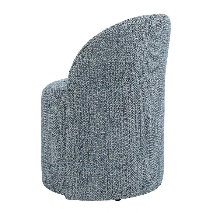 Roll With It Denim Dining Chair by Uttermost chenille fabric texture close up