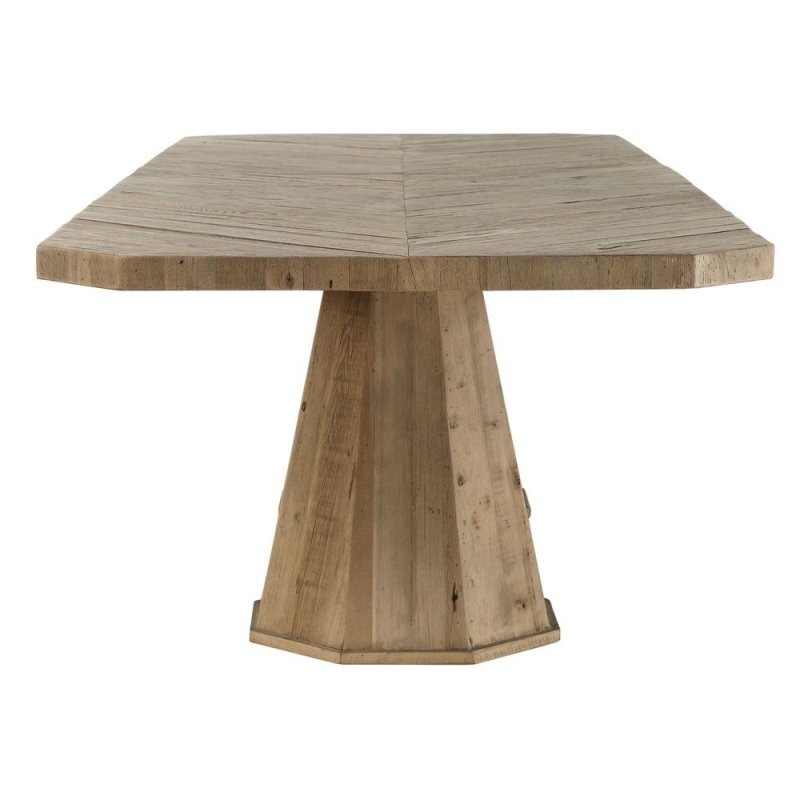 Caledon Solid Oak Dining Table, 2 Cartons - Uttermost - Dining Tables by Modest Hut