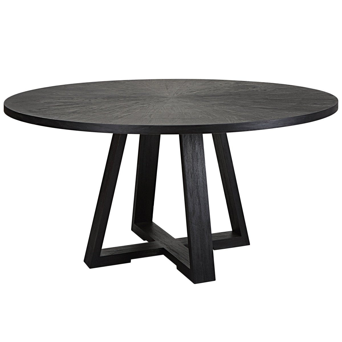 Gidran Round Black Dining Table - Uttermost - Dining Tables by Modest Hut