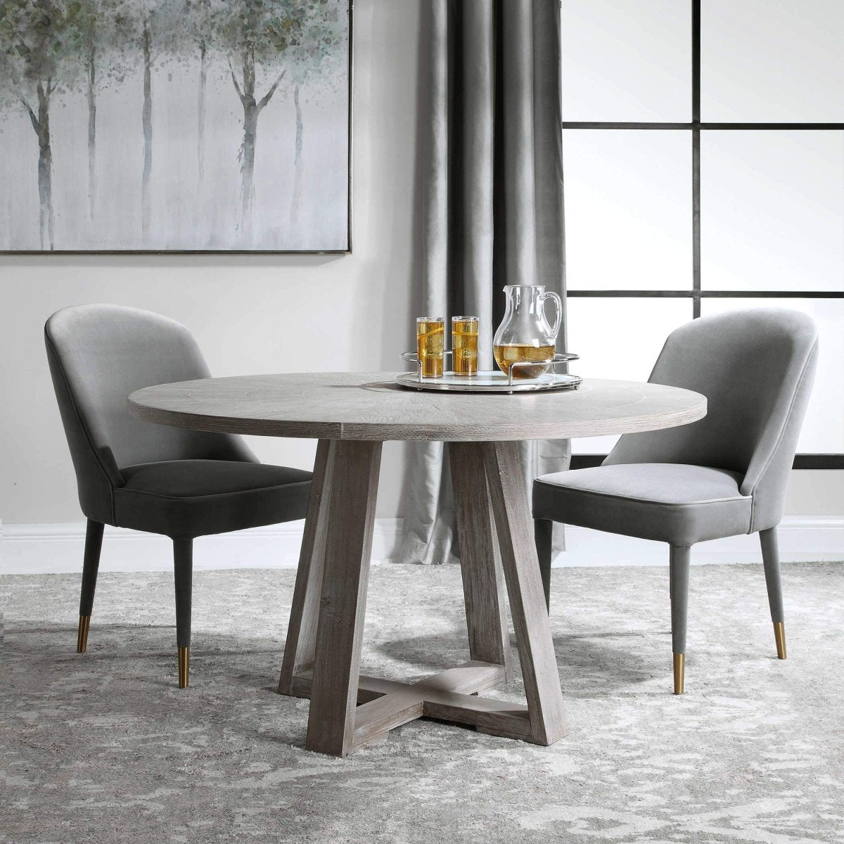 Gidran Wood Dining Table - Uttermost - Dining Tables by Modest Hut