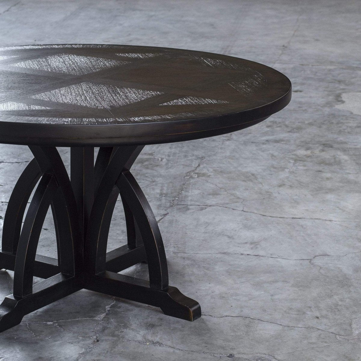 Maiva Black Mango Wood Dining Table - Uttermost - Dining Tables by Modest Hut