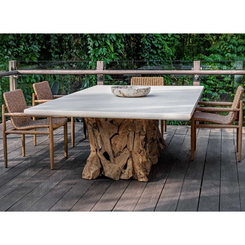 Stonewood Indoor Outdoor Ping Pong Dining Table by Uttermost alternate view 8