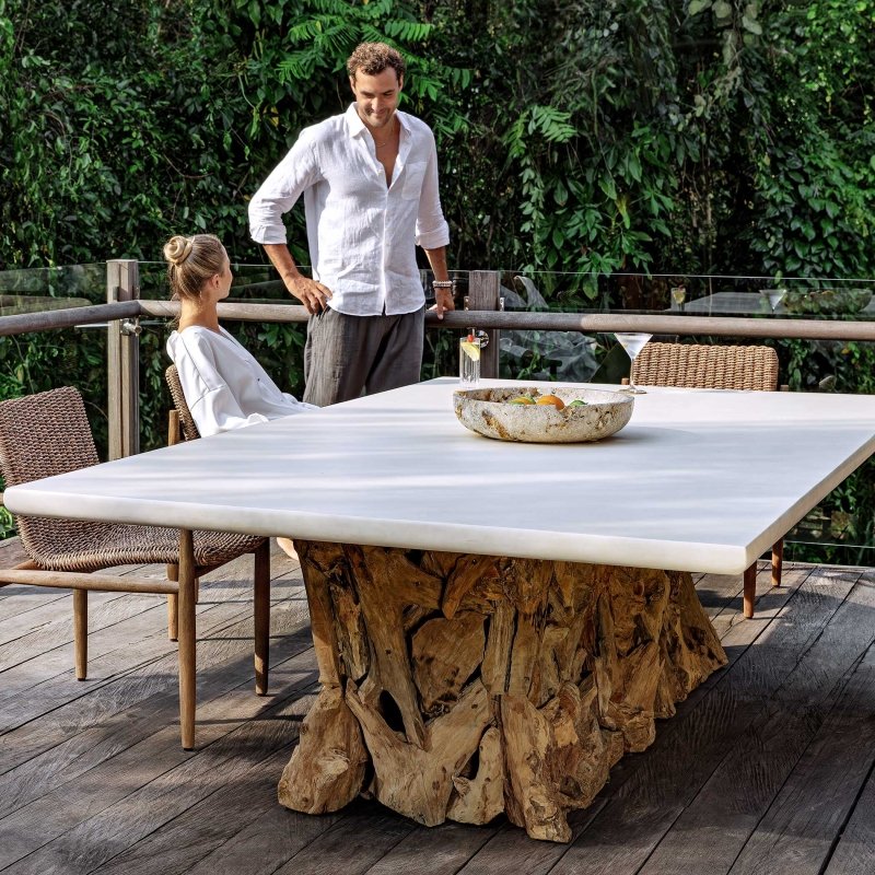Stonewood Indoor Outdoor Ping Pong Dining Table by Uttermost alternate view 7