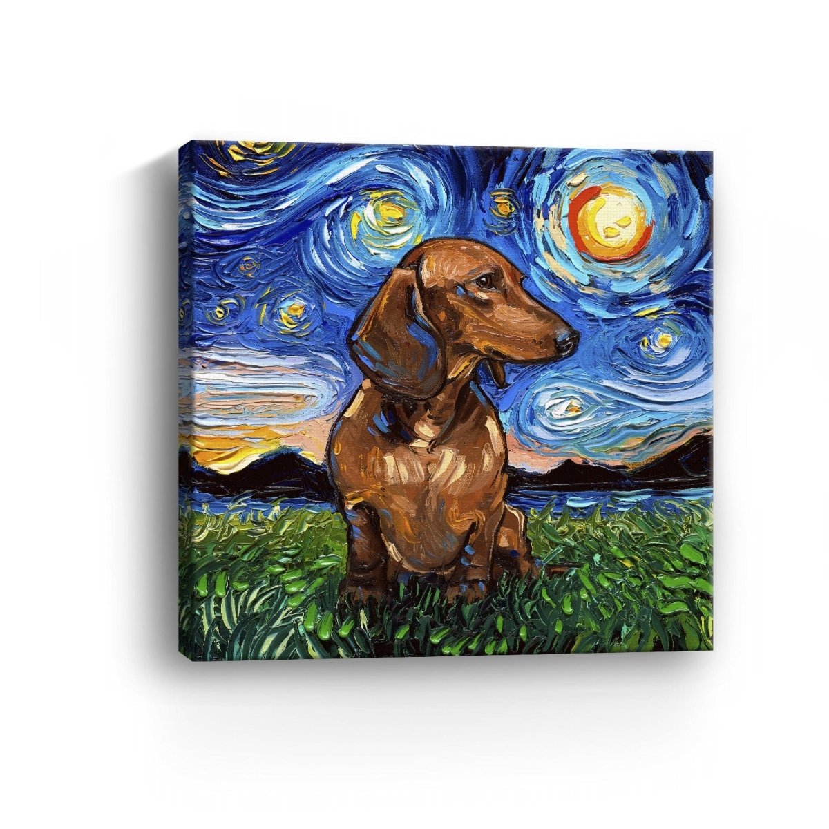 Dachshund Brown Shorthair Canvas Wall Art - Lumaprints - Dogs by Modest Hut