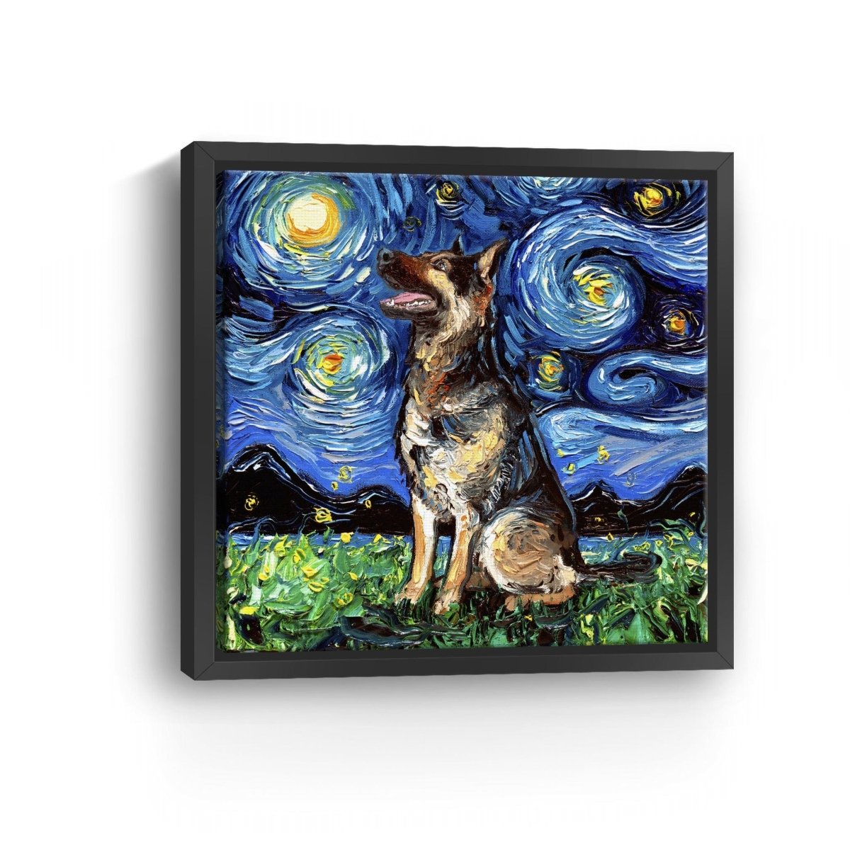 German Sheperd Forward Canvas Wall Art - Lumaprints - Dogs by Modest Hut