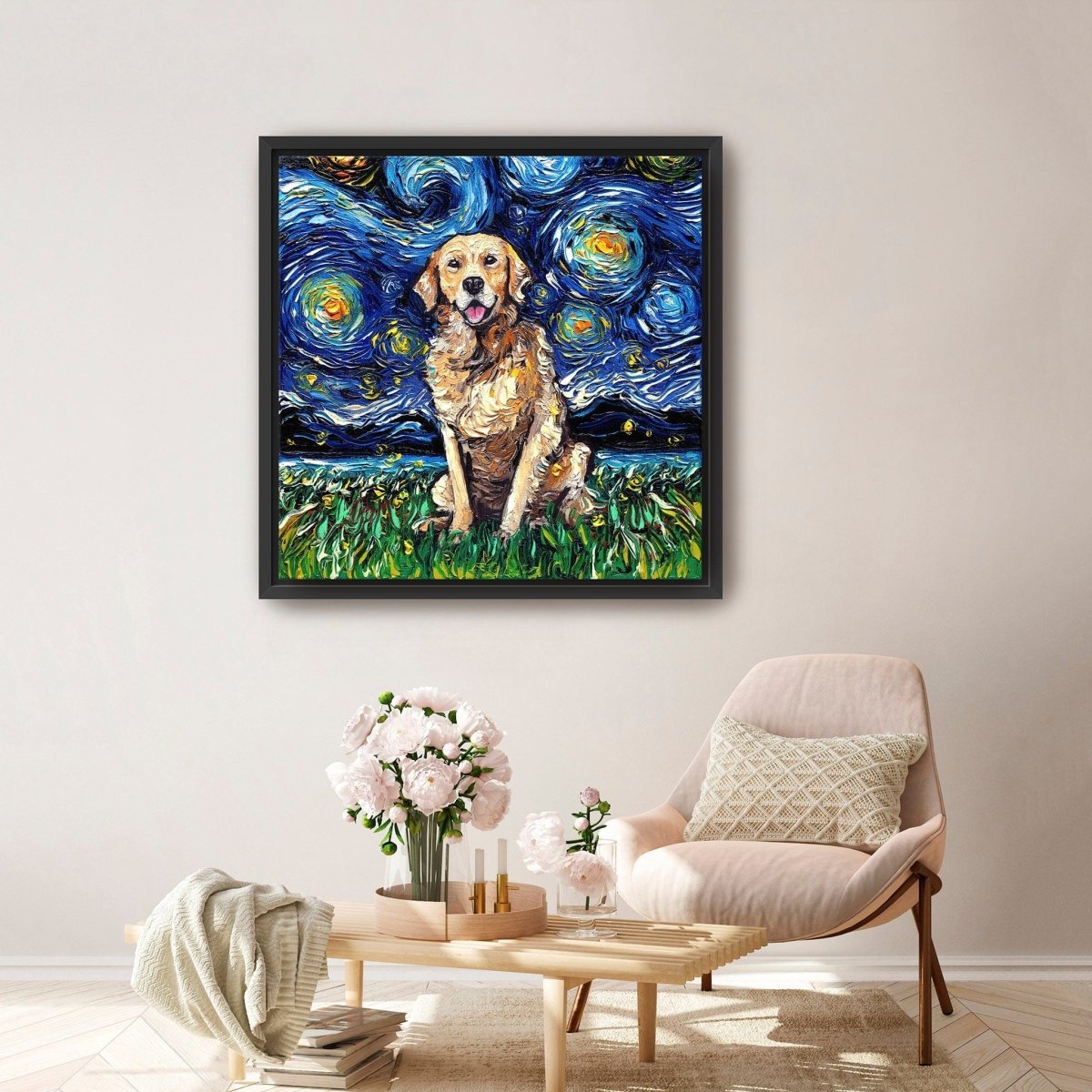 Golden Retriever Canvas Wall Art - Lumaprints - Dogs by Modest Hut