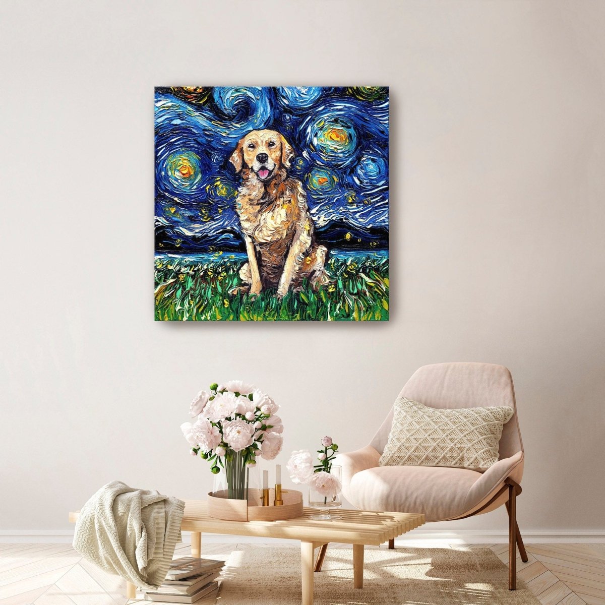 Golden Retriever Canvas Wall Art - Lumaprints - Dogs by Modest Hut