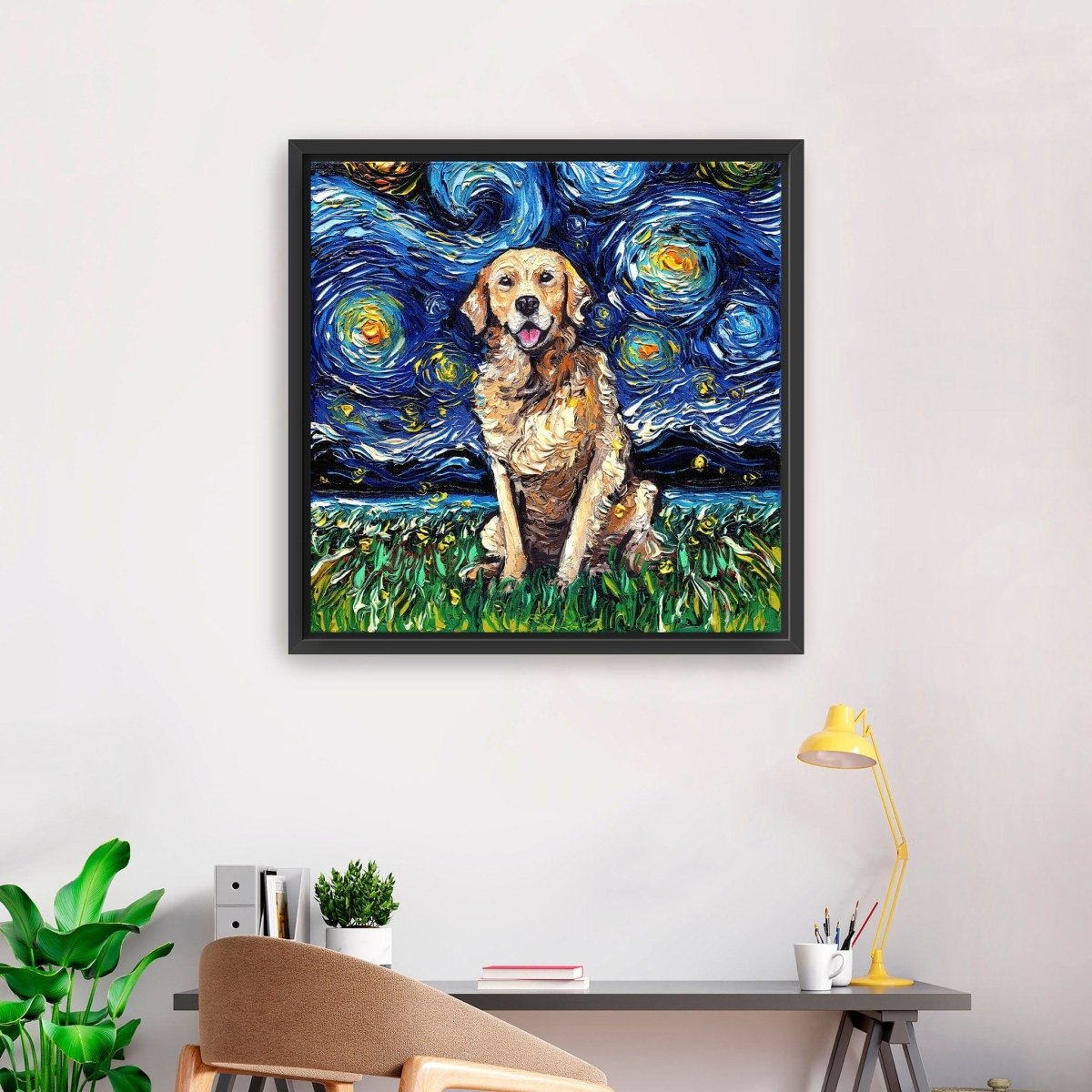 Golden Retriever Canvas Wall Art - Lumaprints - Dogs by Modest Hut