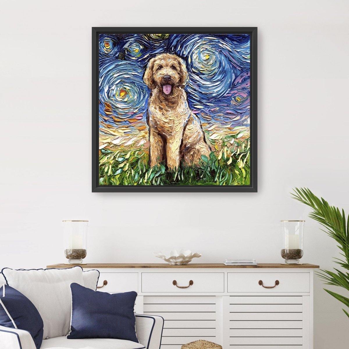 Goldendoodle Canvas Wall Art - Lumaprints - Dogs by Modest Hut