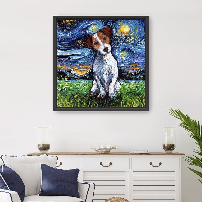 Jack Russel Terrier Canvas Wall Art - Lumaprints - Dogs by Modest Hut