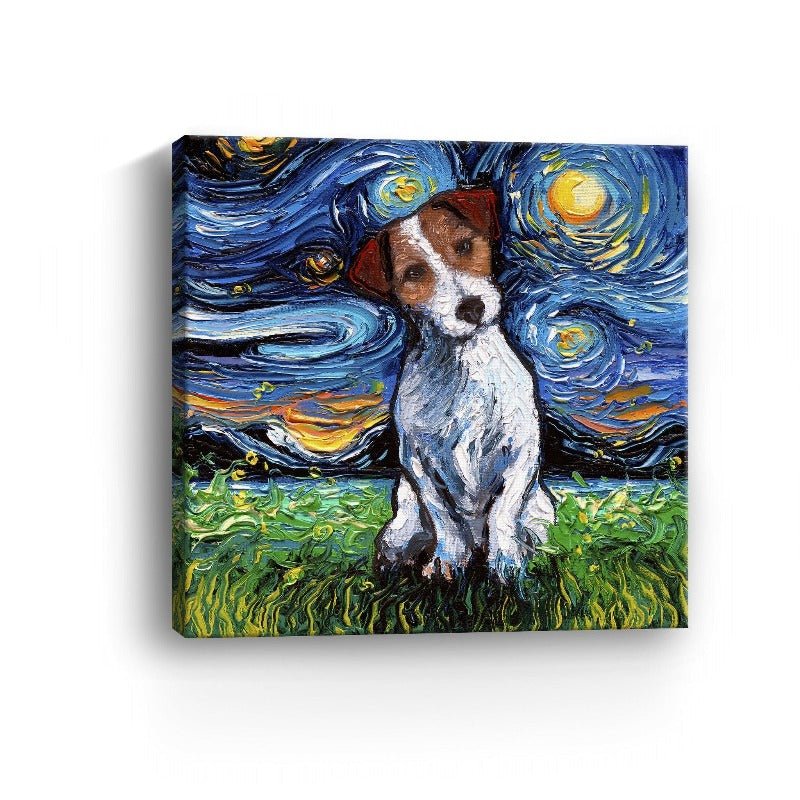 Jack Russel Terrier Canvas Wall Art - Lumaprints - Dogs by Modest Hut