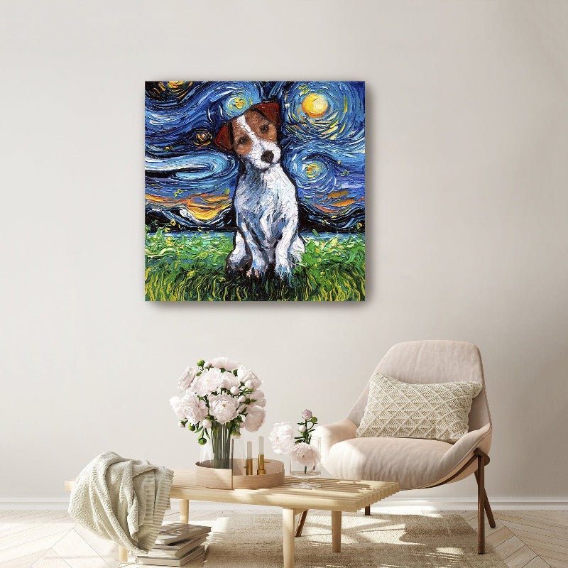 Jack Russel Terrier Canvas Wall Art - Lumaprints - Dogs by Modest Hut