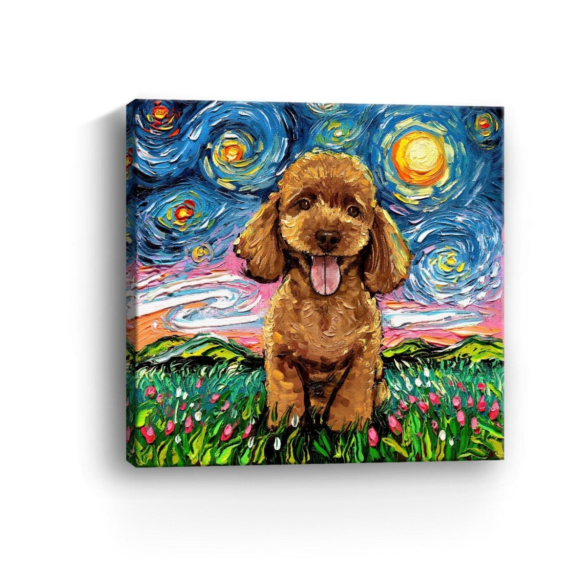 Poodleapricot Canvas Wall Art - Lumaprints - Dogs by Modest Hut