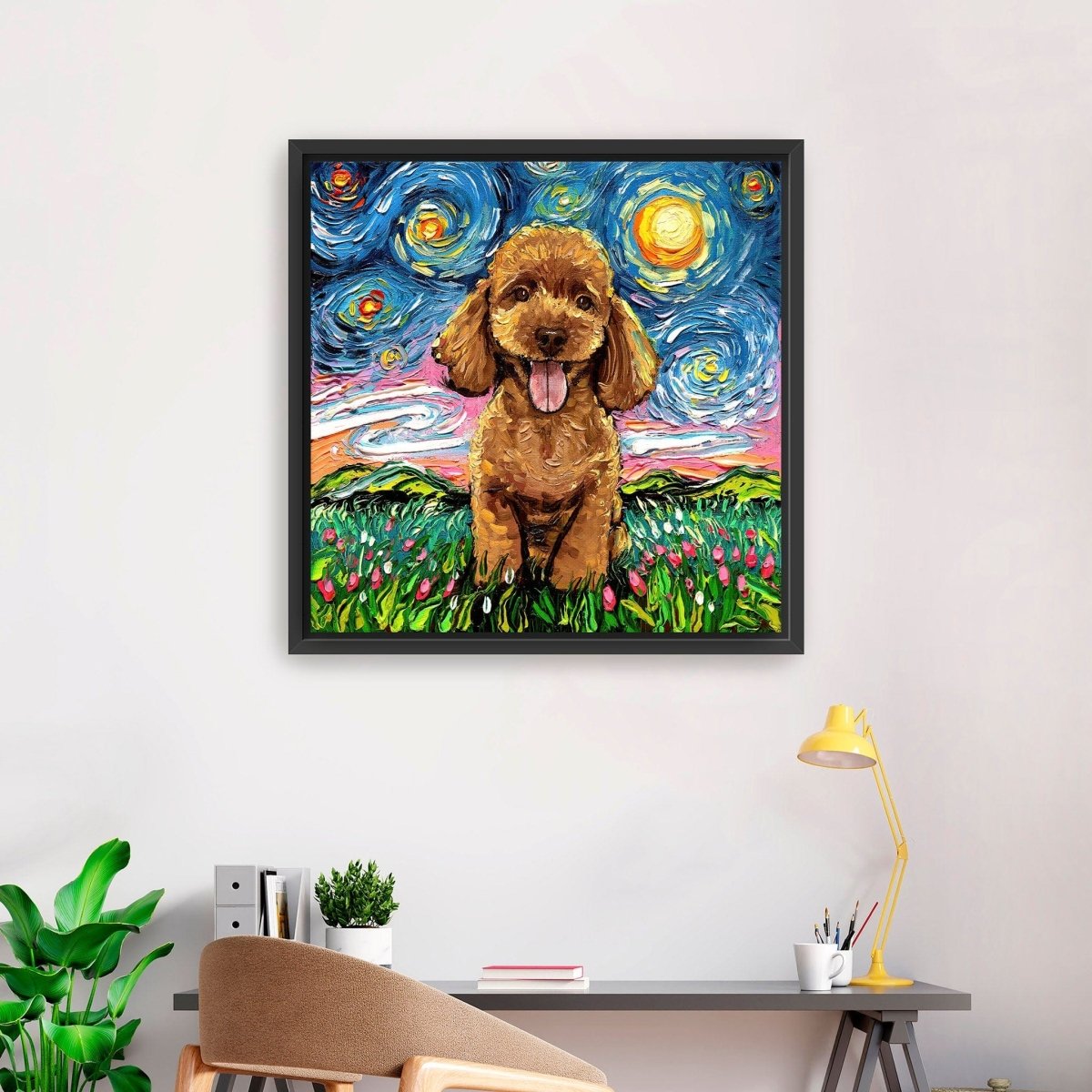 Poodleapricot Canvas Wall Art - Lumaprints - Dogs by Modest Hut