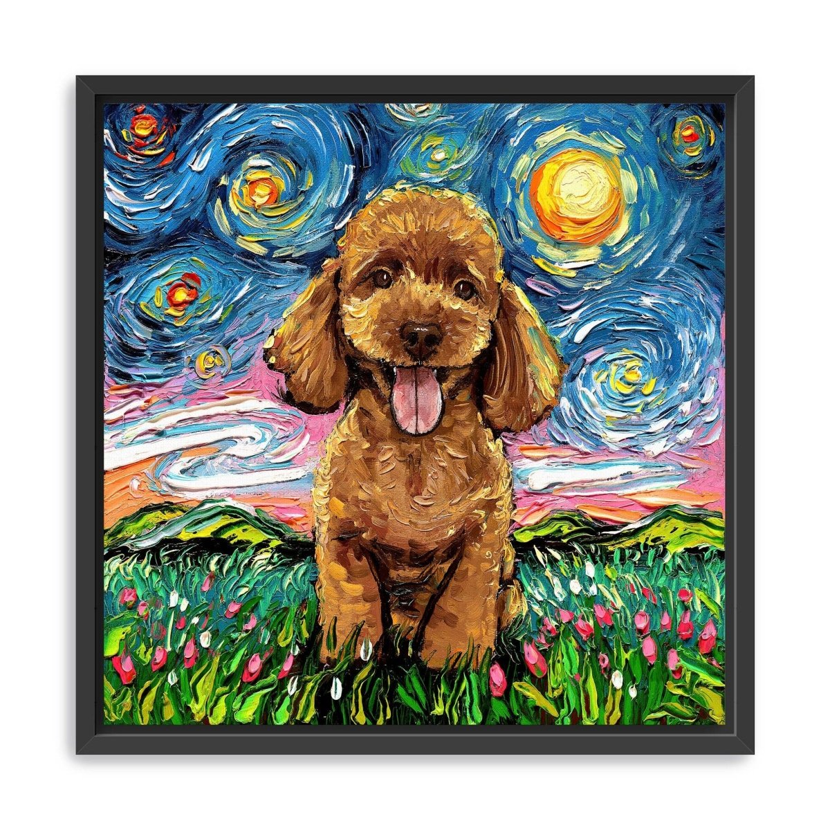 Poodleapricot Canvas Wall Art - Lumaprints - Dogs by Modest Hut