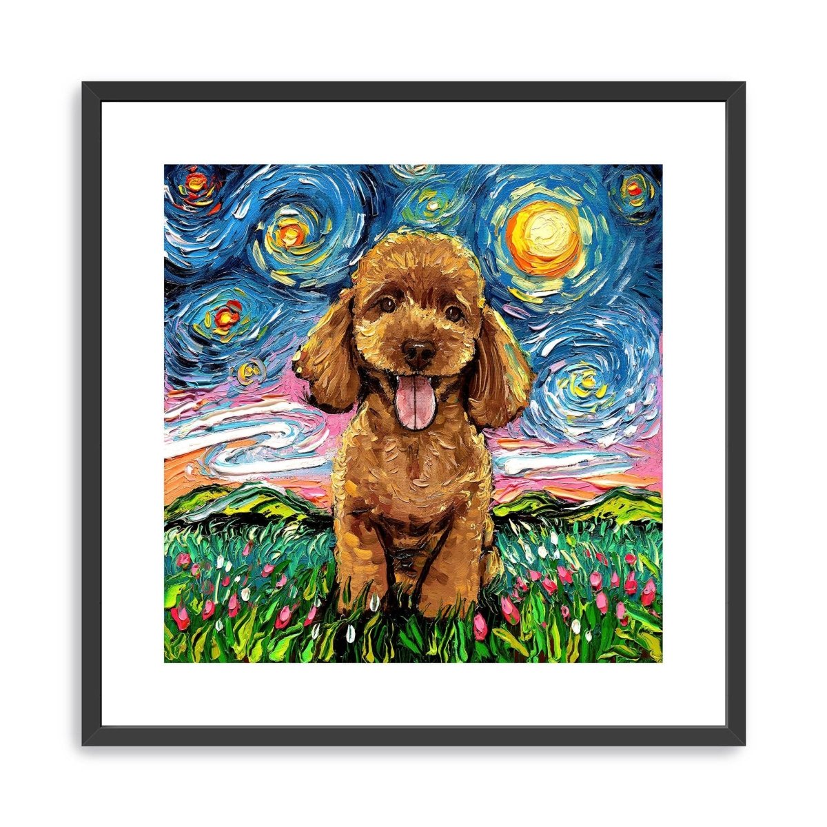 Poodleapricot Canvas Wall Art - Lumaprints - Dogs by Modest Hut