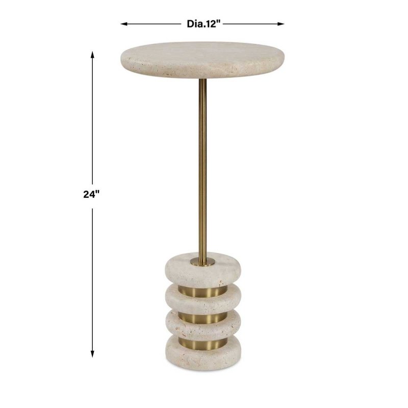 Dimension guide for the Adames Drink Table
