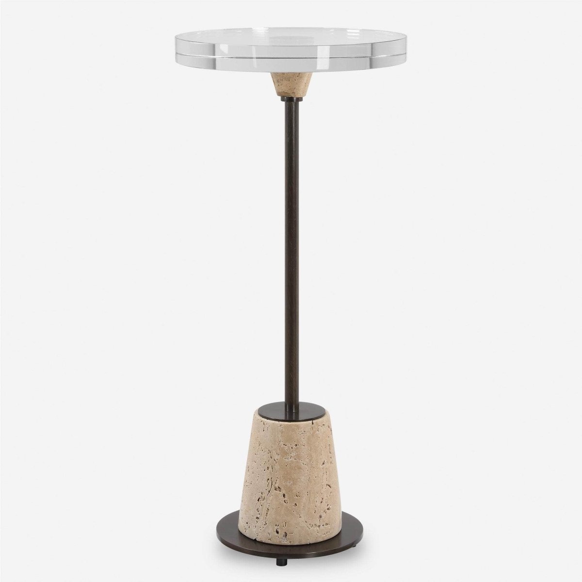 Arthur Crystal Drink Table - Uttermost - Drink Tables by Modest Hut