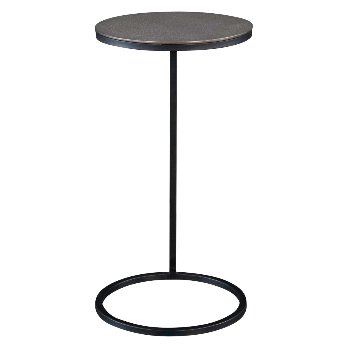 Brunei Nickel Accent/Drink Table - Uttermost - Drink Tables by Modest Hut