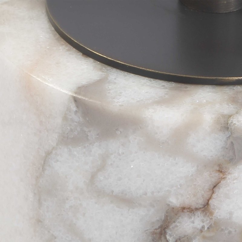 Brunson White Marble Drink Table - Accent Tables