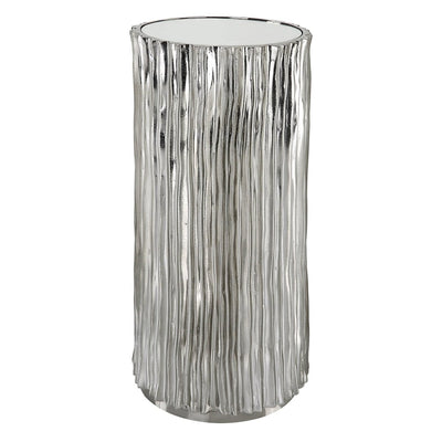 Echo Modern Nickel Drink Table - Uttermost - Drink Tables by Modest Hut