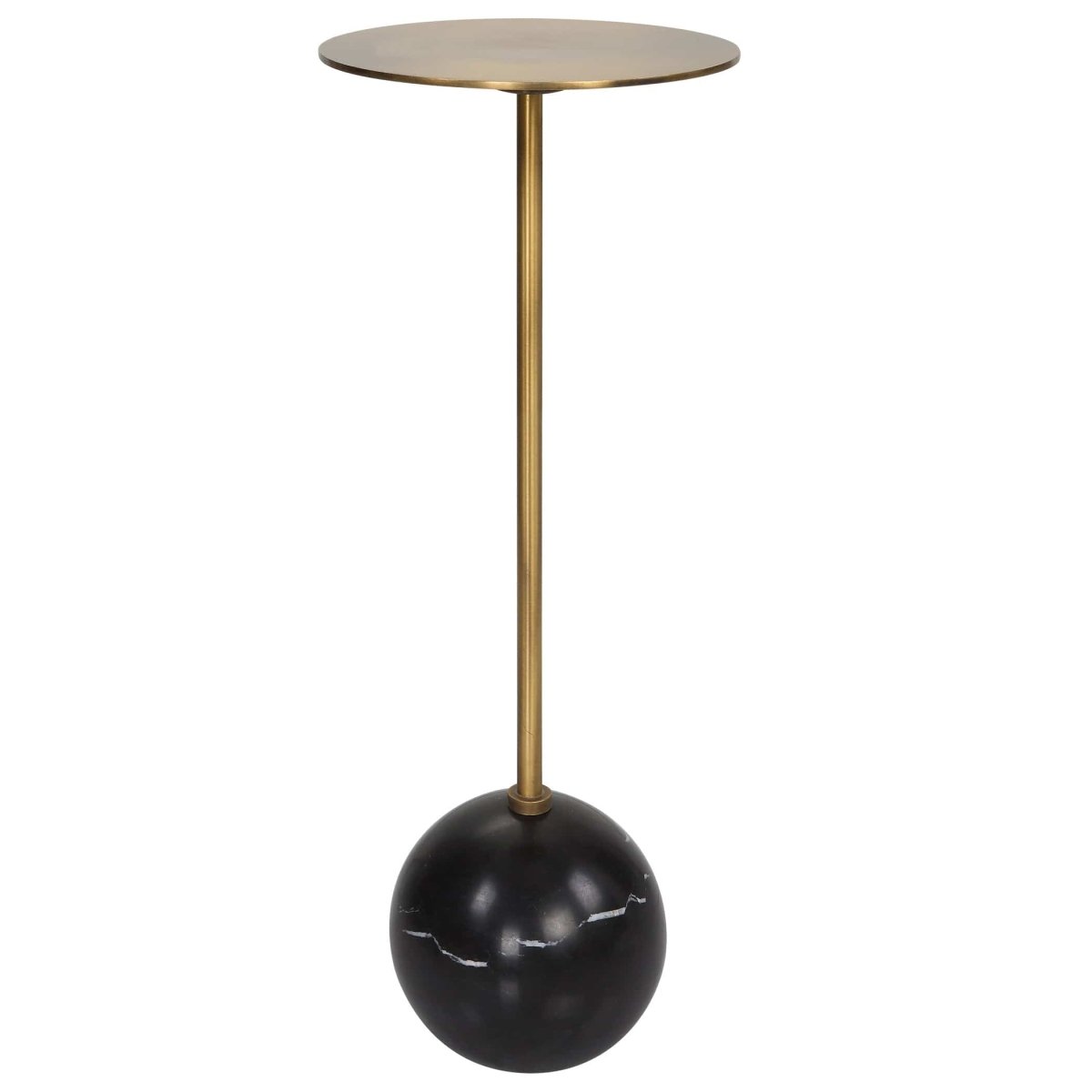 Gimlet Brass Drink Table - Uttermost - Drink Tables by Modest Hut