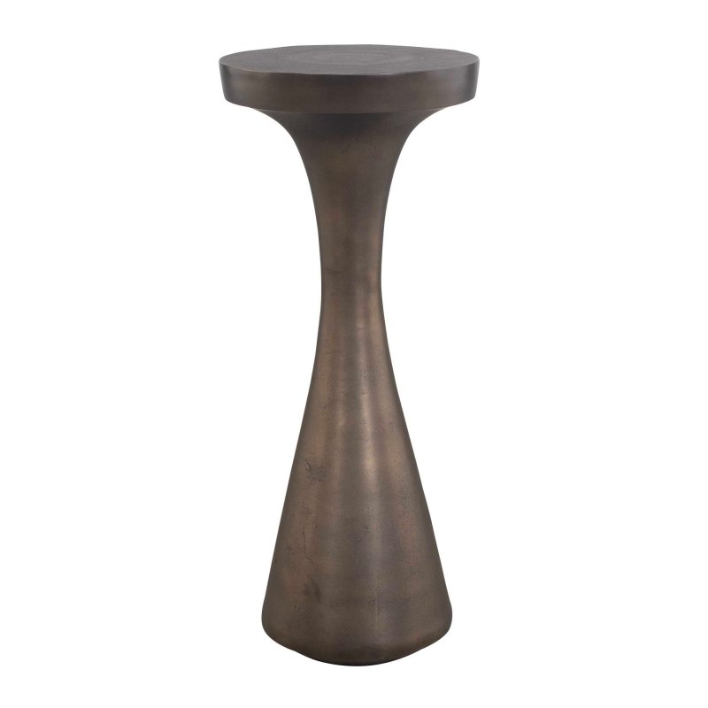 Miko Indoor-Outdoor Bronze Drink Table - Accent Tables