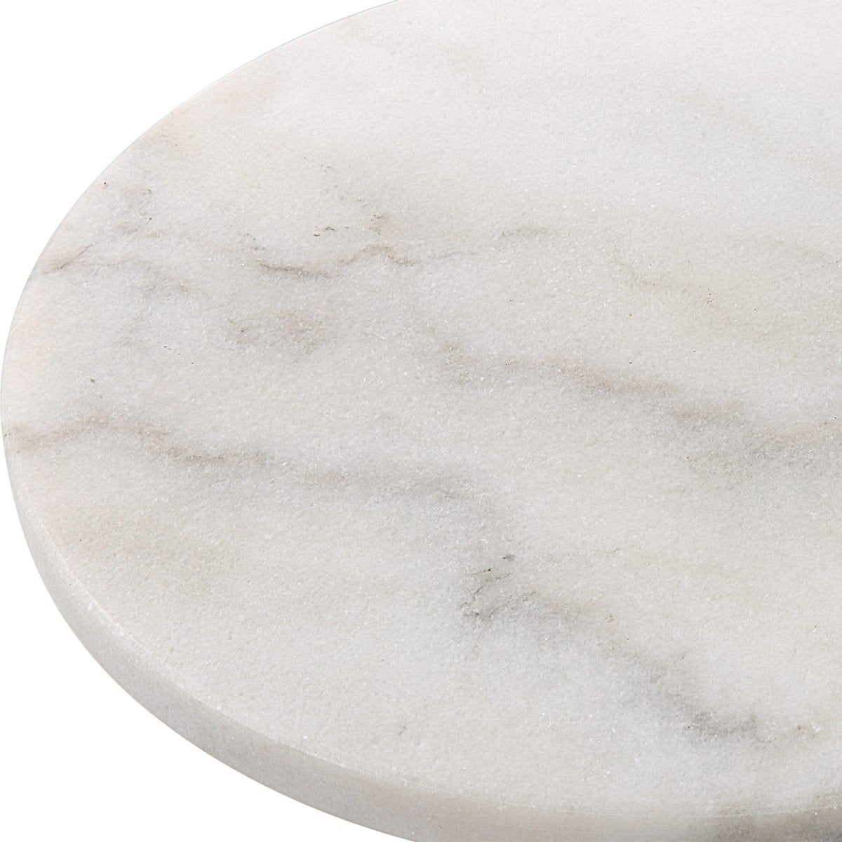 Puritan White Marble Drink Table - Uttermost - Drink Tables by Modest Hut