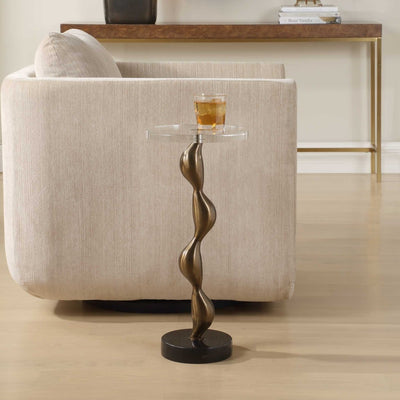 Remolino Bronze Drink Table - Uttermost - Drink Tables by Modest Hut