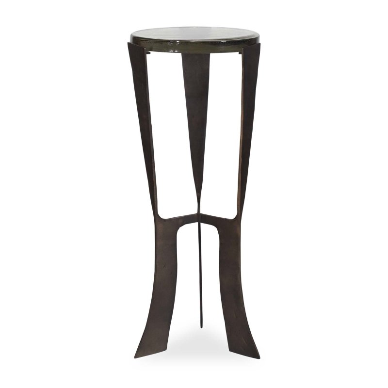 Renaud Dark Bronze Drink Table - Accent Tables