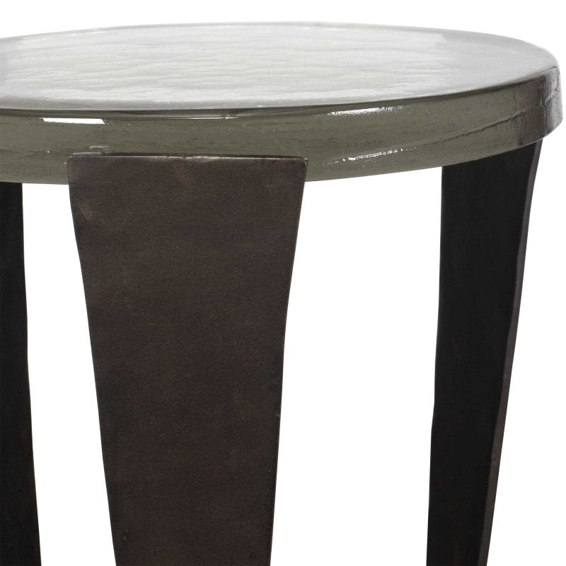 Renaud Dark Bronze Drink Table - Accent Tables