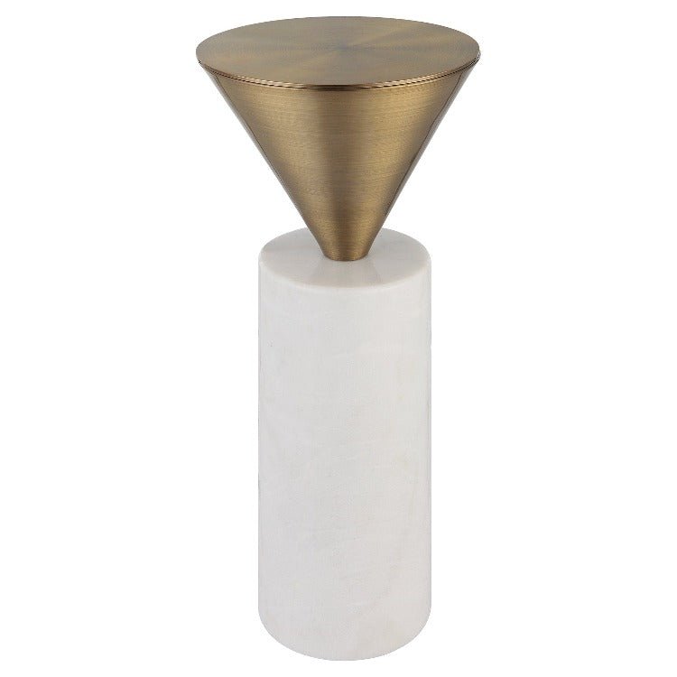 Top Hat Brass Drink Table - Uttermost - Drink Tables by Modest Hut