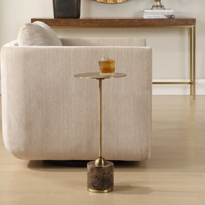 Verlin Brass Drink Table - Uttermost - Drink Tables by Modest Hut