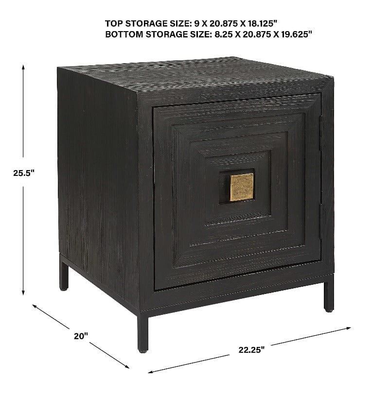 Aiken Geometric Cabinet / End Table - Uttermost - End Tables by Modest Hut