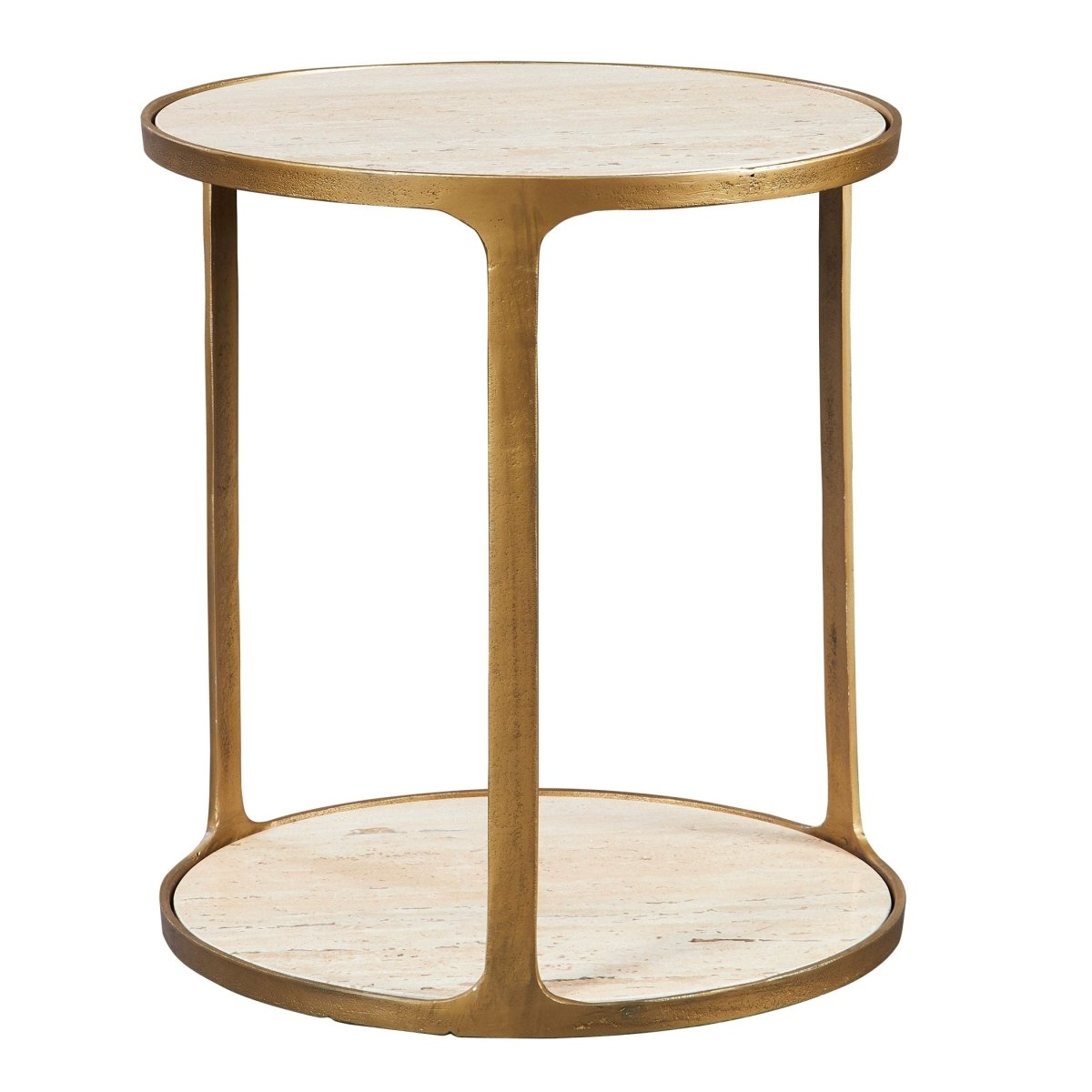 Clench Brass Side Table - Uttermost - End Tables by Modest Hut