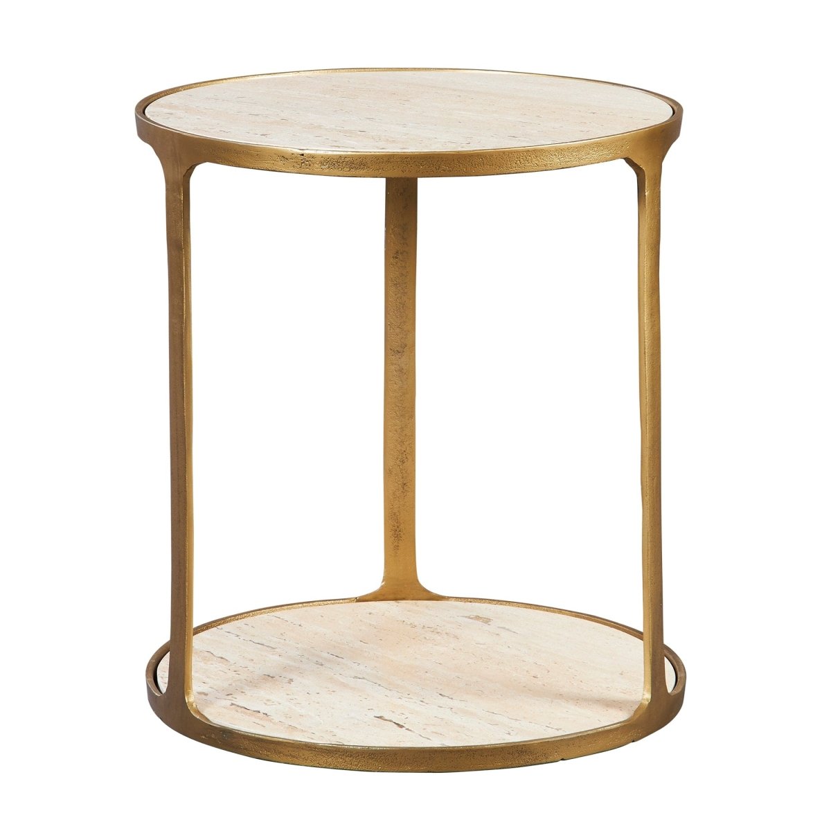 Clench Brass Side Table - Uttermost - End Tables by Modest Hut