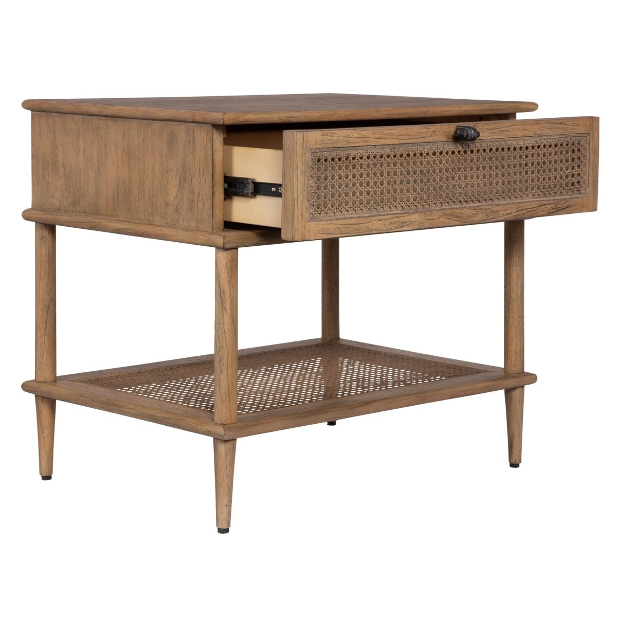 Coast Tattan Cane Side Table - Uttermost - End Tables by Modest Hut